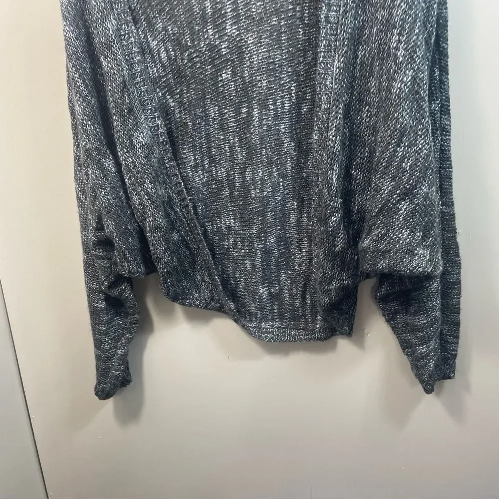 Yoki Gray Open‎ Front Knit Cardigan Sweater Lightweight Slouchy Fit M Whimsigoth